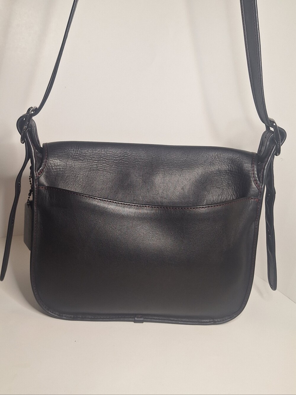Coach Saddle Bag 75th Anniversary Leather Purse Crossbody 55298 Black Re-edition - Picture 2 of 16
